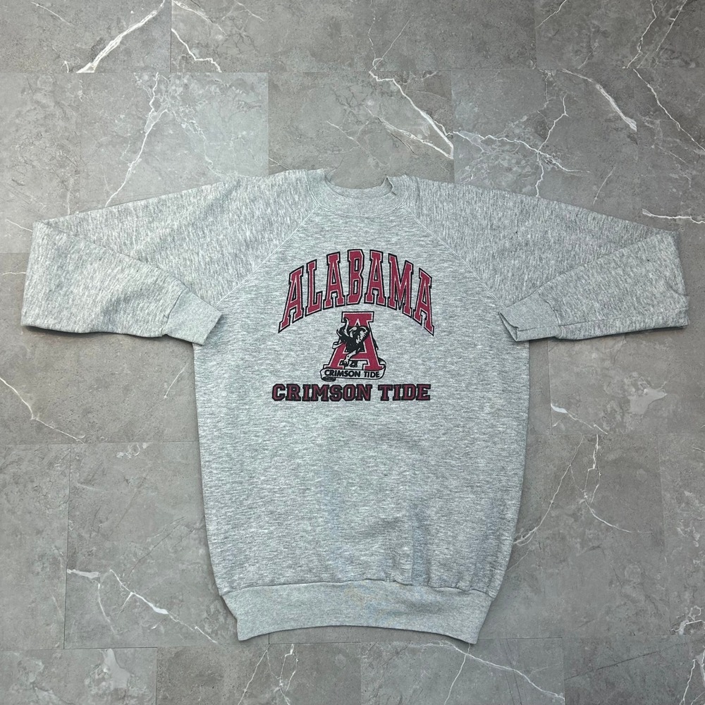 80s Vintage Alabama Crimson Tide Sweatshirt Mens XL Pullover Crewneck Heather